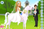 لعبة العروسة والحصان الابيض