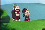 لعبة مغامرات القرد الملك فى الغابه